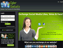 Tablet Screenshot of cybercontacts.net